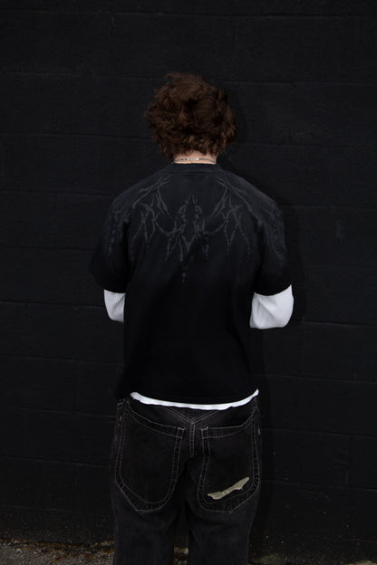 "Graveyard" Short Sleeve Boxy T-shirt (Black)