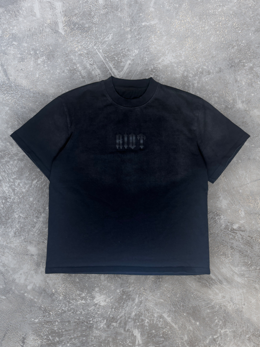 "Graveyard" Short Sleeve Boxy T-shirt (Black)